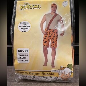 Men’s Bam Bam Costume NWT
